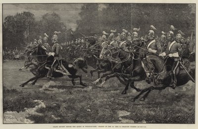 Grand Review Before the Queen in Windsor Park, Charge of the 5th and 7th Dragoon Guards by Richard Caton Woodville junior